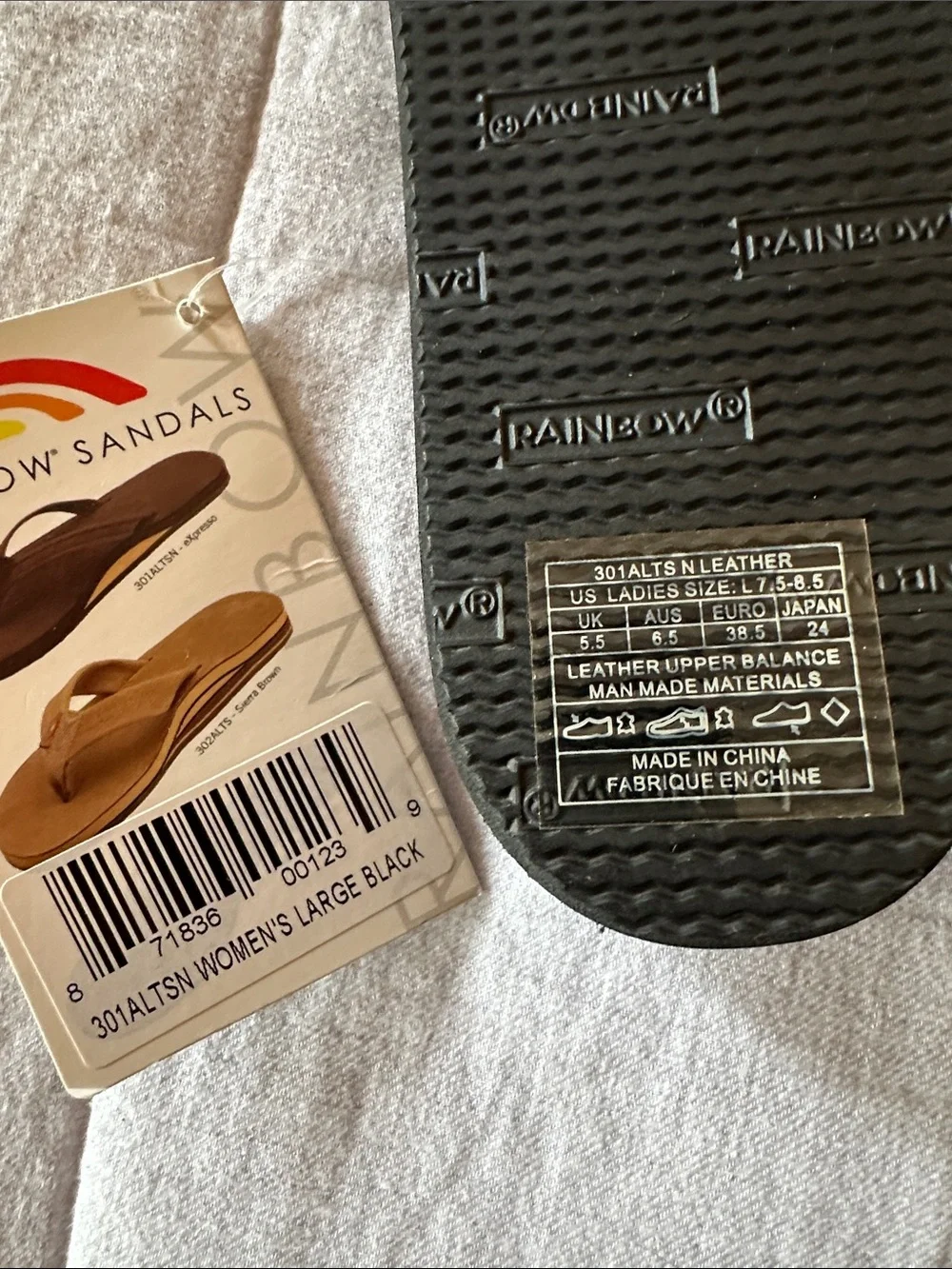 NWT Rainbow Sandals